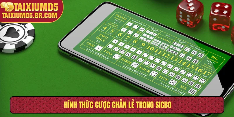 Hình thức cược chẵn lẻ trong sicbo